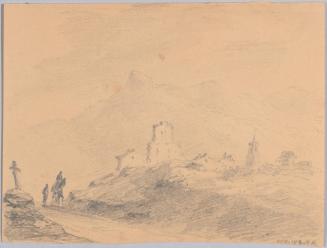 Mountain Landscape with Buildings