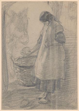 Girl Feeding a Donkey
