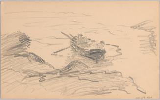 Two Men in a Row Boat