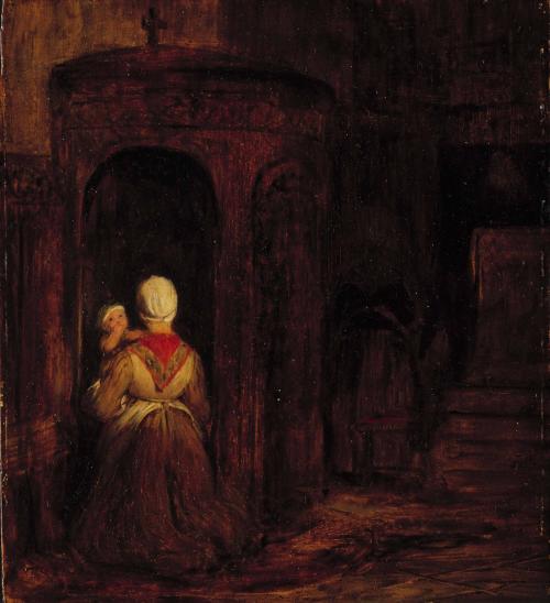 Woman at a Confessional