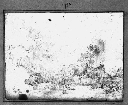 Sketches by E.F. Burney from pictures exhibited in the Royal Academy 1780-84 [no. 95 of 116 drawings]
