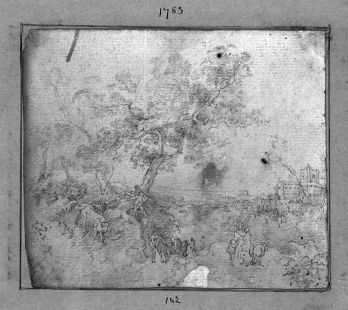 Sketches by E.F. Burney from pictures exhibited in the Royal Academy 1780-84 [no. 97 of 116 drawings]